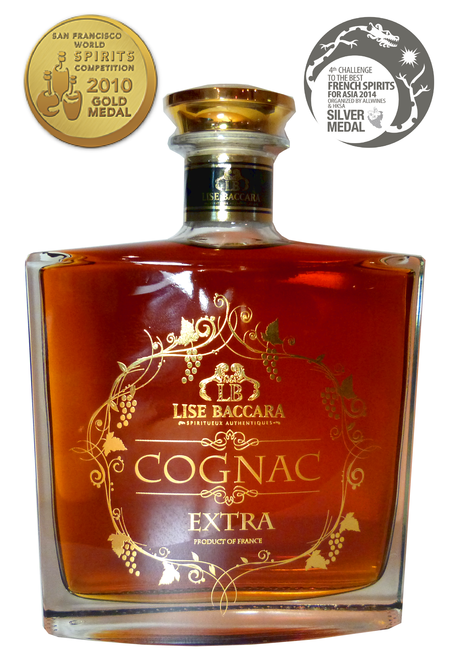 COGNAC EXTRA avec médailles détouré