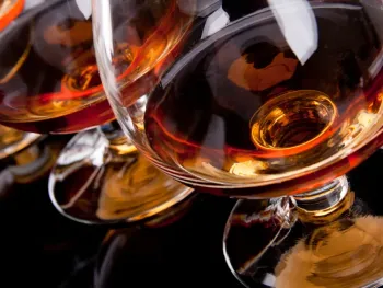 Collection de cognacs Lise Baccara, bouteilles VSOP, XO, Extra et XXO