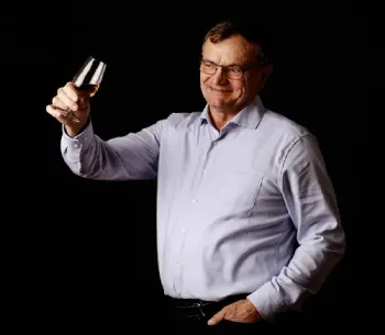 Gérard Paignon, master liquor maker at Lise Baccara, crafting Cognac arrangé French liqueur 