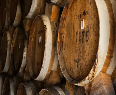 Oak barrel, Cognac Lise Baccara’s traditional French cellar