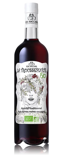 Organic Troussepinète – French aperitif from Vendée Organic Troussepinète from Lise Baccara’s collection in the French region of Vendée, crafted with wild blackthorn