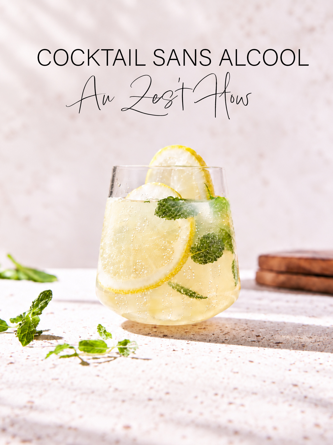 Zest’ Flow et eau pétillante : une recette facile de cocktail sans alcool